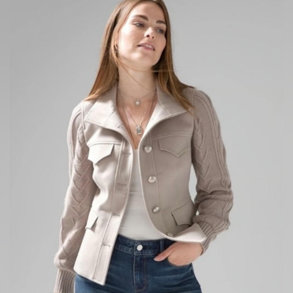 NWOT - WHBM Sweater Jacket - XL